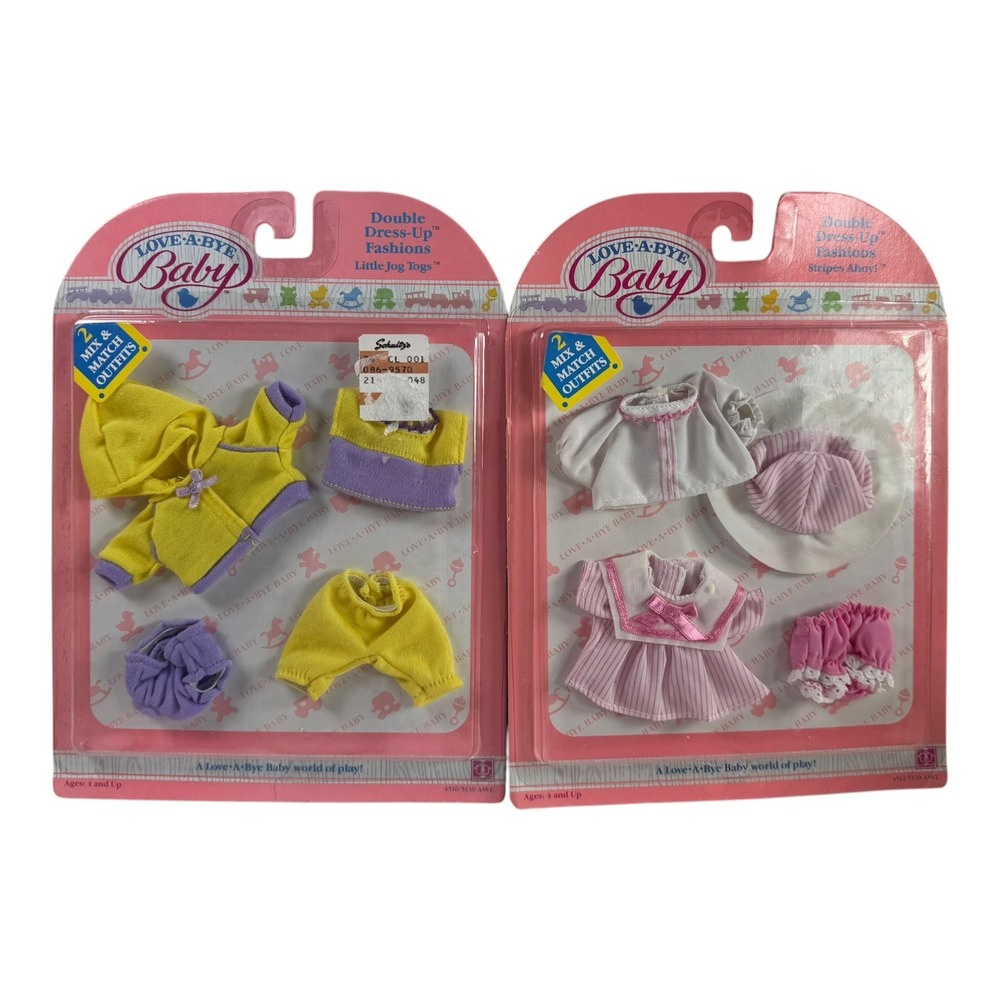 Vintage 1987 Hasbro Love-A-Bye Baby Doll Clothes‎ Little Jog Togs Stripes Ahoy